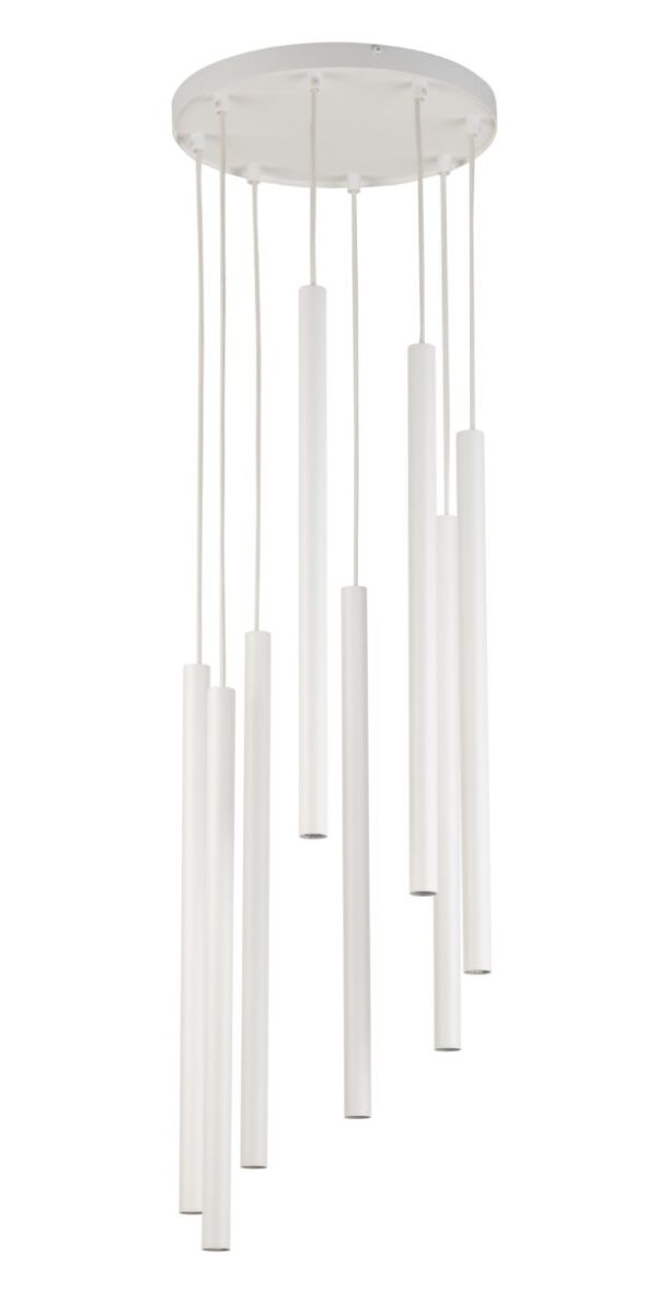 Lampa wisząca minimalistyczna SOPEL 8 koło biały, 8 × G9 – Sigma Lighting 33629