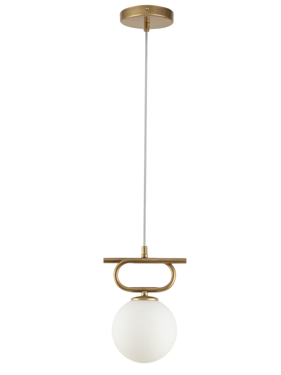 Lampa wisząca w stylu glamour TES 1 złoty, 1 × G9 – Sigma Lighting 33631