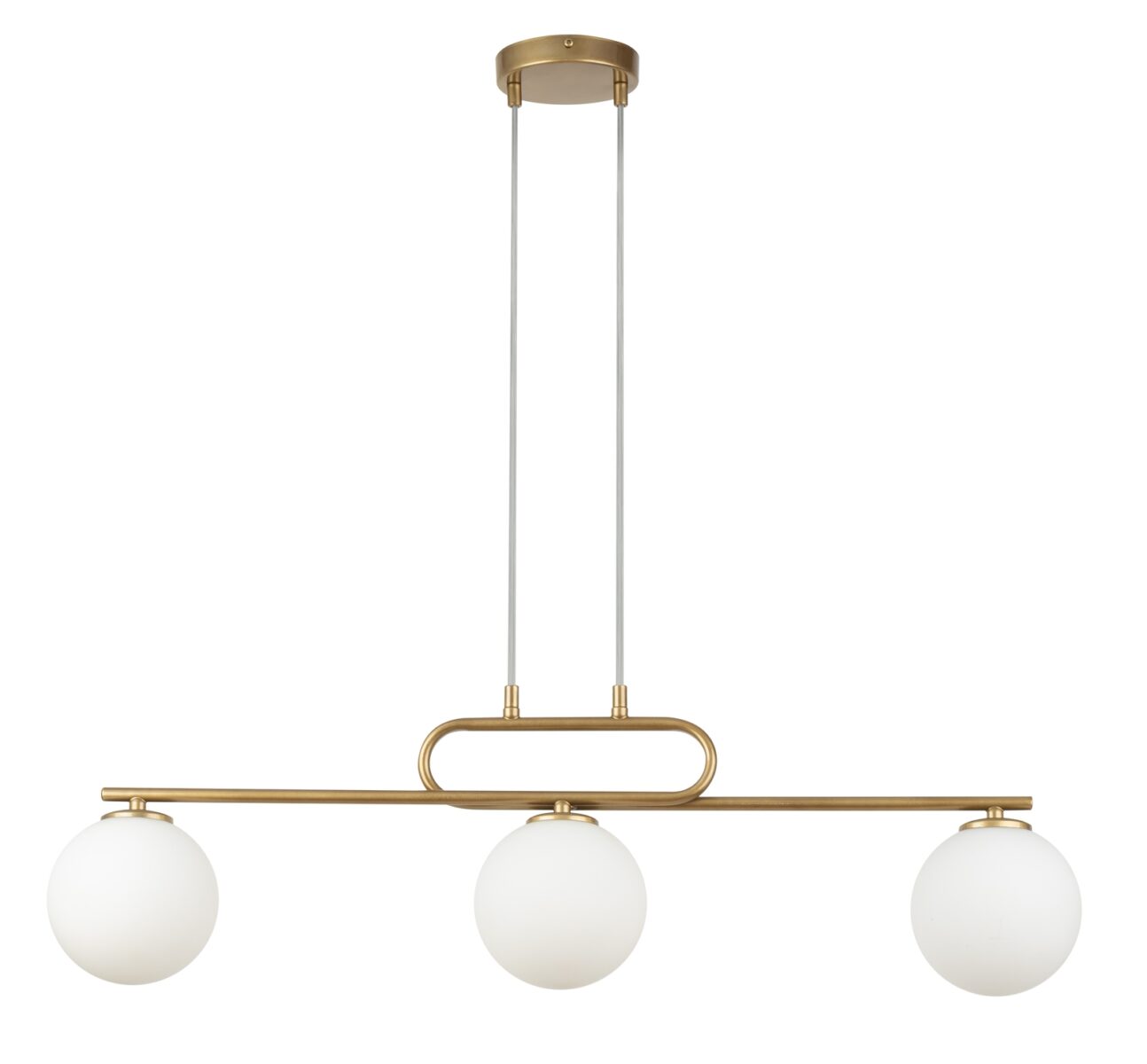 Lampa wisząca w stylu glamour TES 3 złoty, 3 × G9 – Sigma Lighting 33633