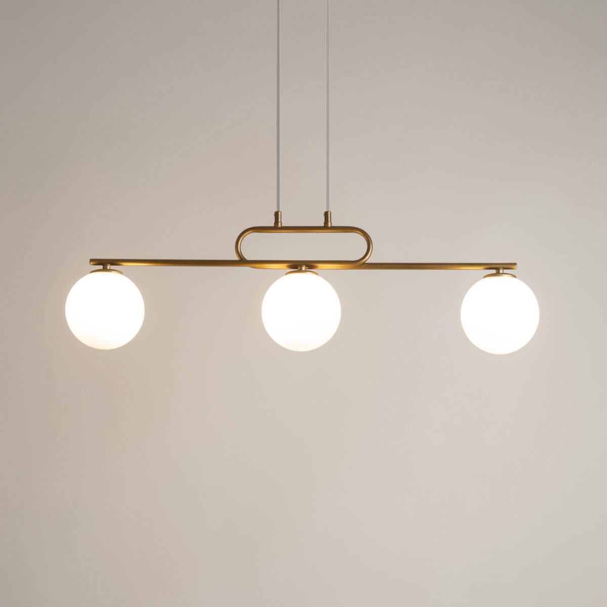 Lampa wisząca w stylu glamour TES 3 złoty, 3 × G9 – Sigma Lighting 33633 - obrazek 2