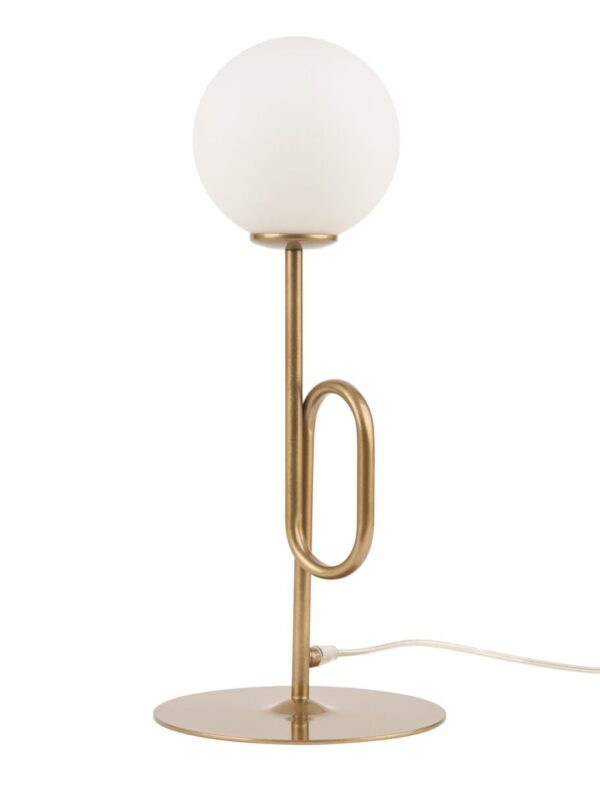 Lampa stołowa w stylu glamour TES złoty, LED – Sigma Lighting 33634