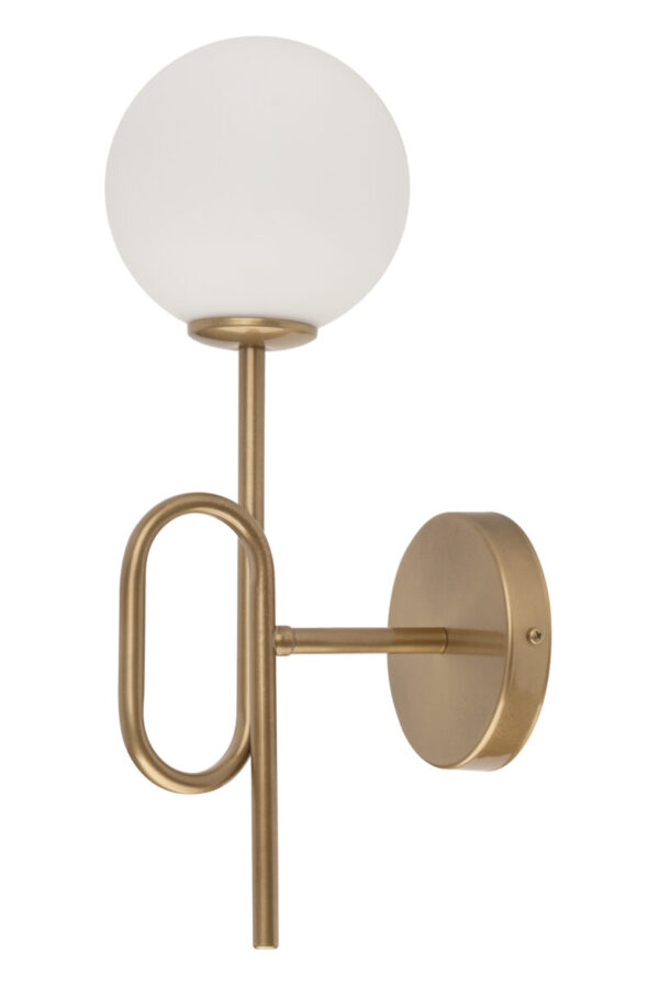 Kinkiet w stylu glamour TES złoty, LED – Sigma Lighting 33635