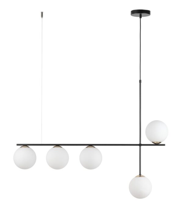 Lampa wisząca w stylu glamour SILIA 5 czarny, 5 × G9 – Sigma Lighting 33694