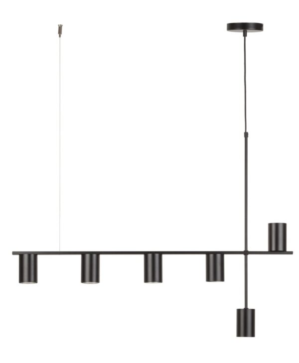 Lampa wisząca minimalistyczna VENDO 6 czarny, 6 × GU10 – Sigma Lighting 33695
