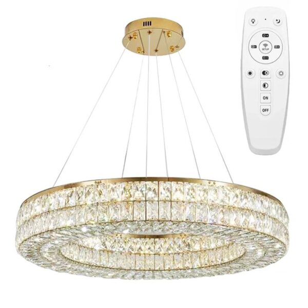 LAMPA SUFITOWA WISZĄCA LED APP1568-CP Gold 60cm