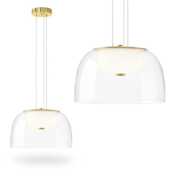 LAMPA WISZĄCA LED APP1690-1PC B Złota