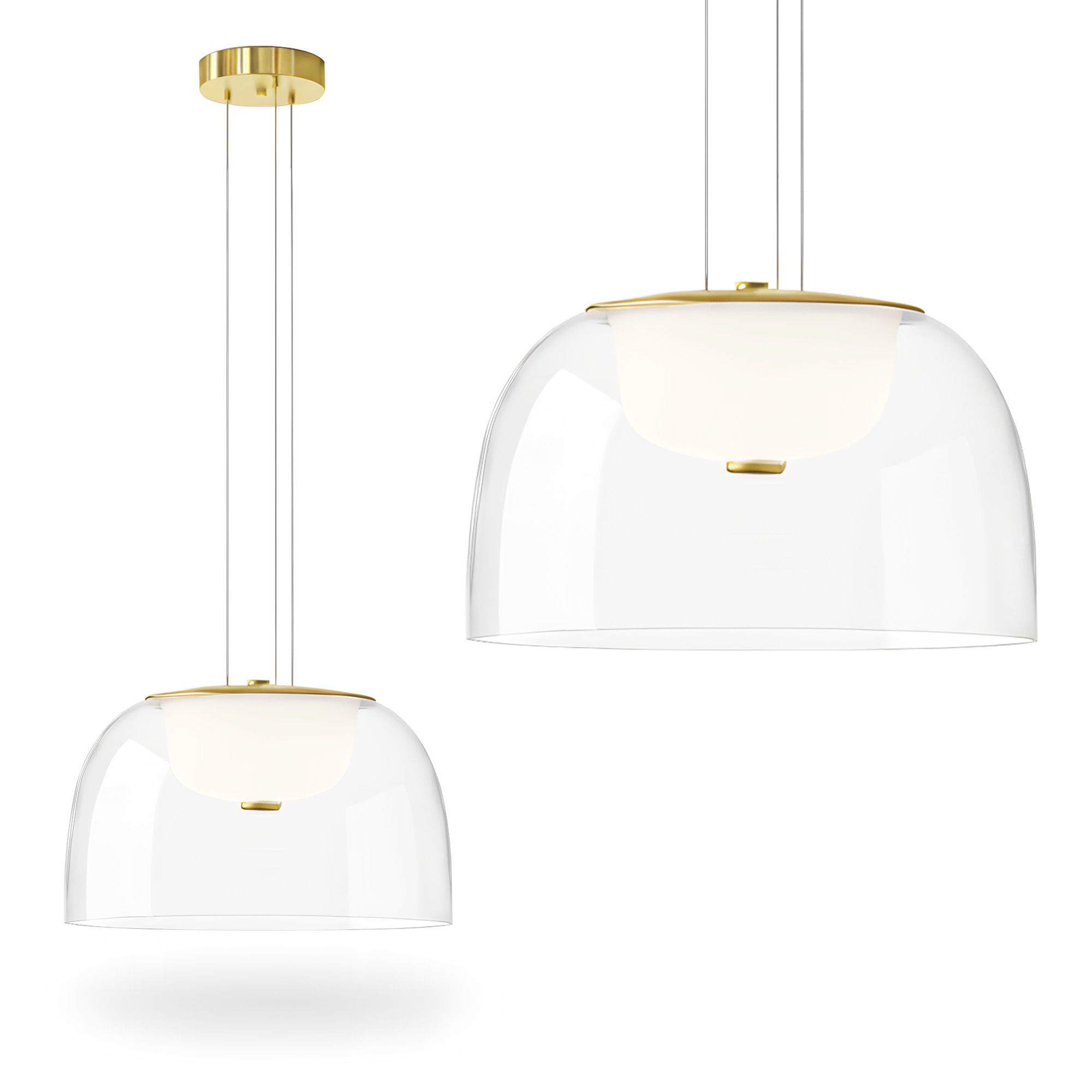 LAMPA WISZĄCA LED APP1690-1PC B Złota