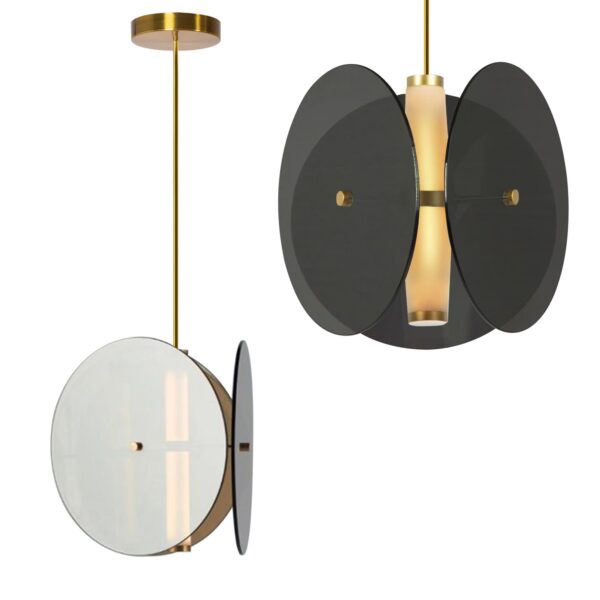 LAMPA SUFITOWA WISZĄCA Czarna APP1675-CP Round