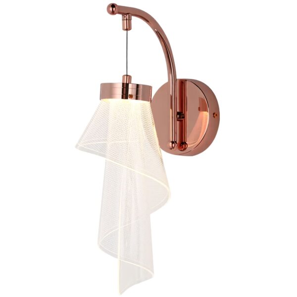 LAMPA ŚCIENNA KINKIET APP1766-1W RÓŻOWE ZŁOTO