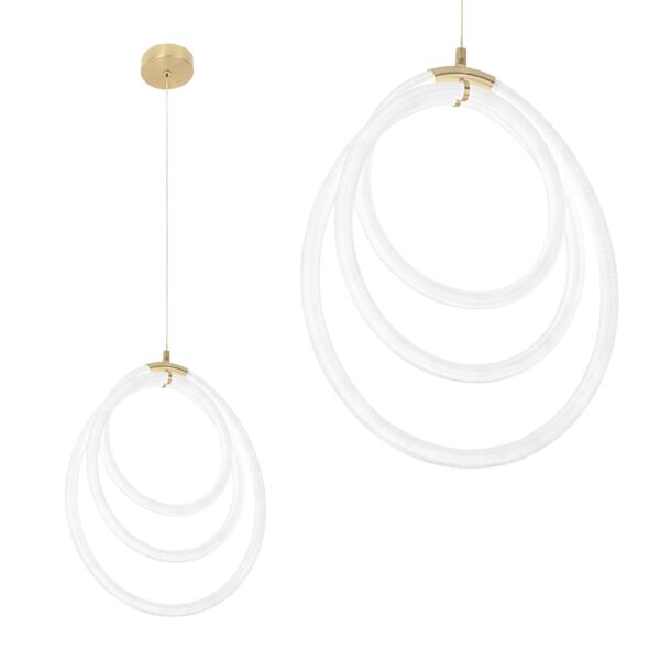 LAMPA WISZĄCA LED G016-CP ZŁOTA