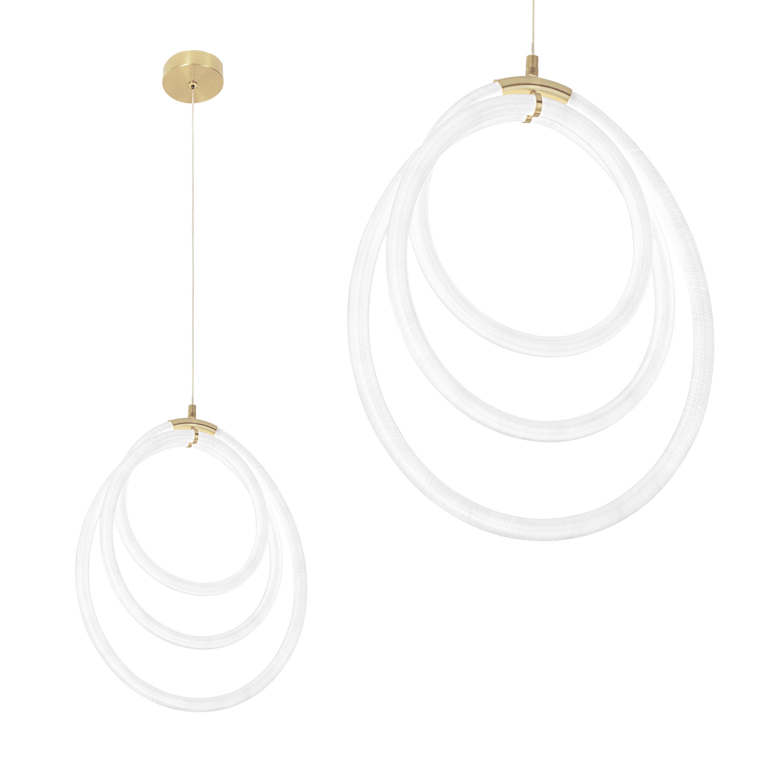 LAMPA WISZĄCA LED G016-CP ZŁOTA