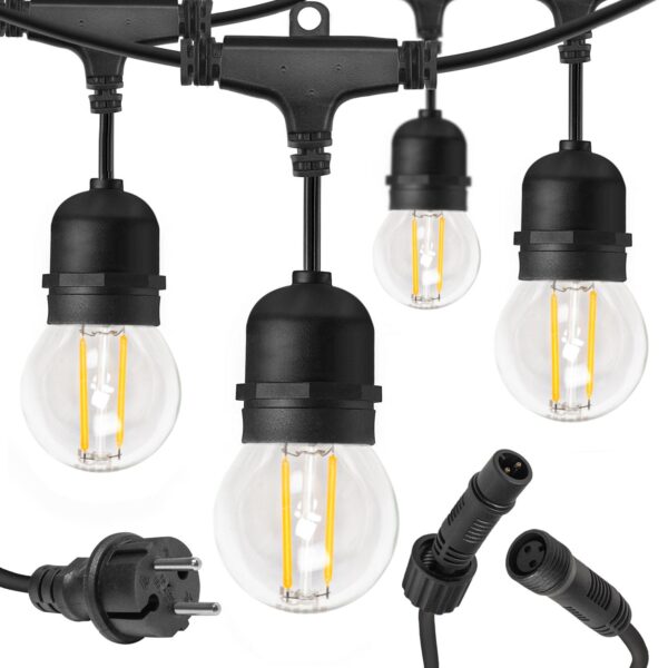 Girlanda zewnętrzna black WOJ+14342