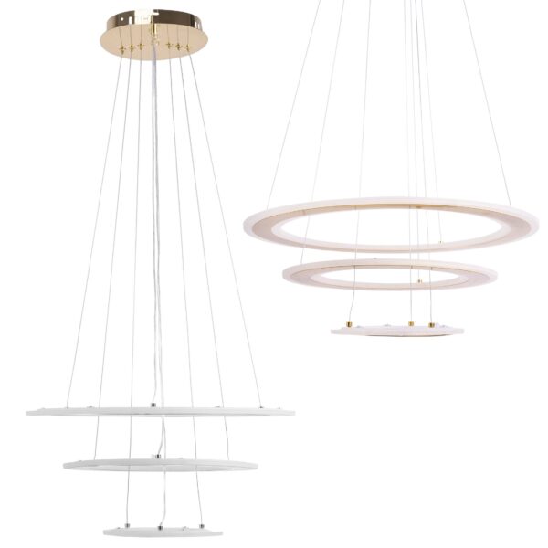 LAMPA WISZĄCA LED G042-3CP ZŁOTA