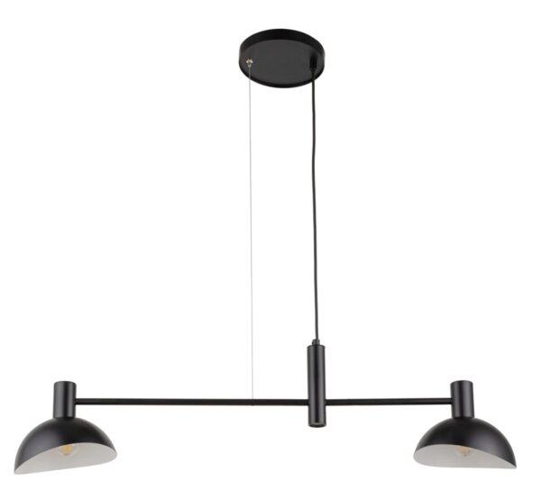 Lampa wisząca nowoczesna ARTIS 2 czarny, 2 × E14 – Sigma Lighting 40525