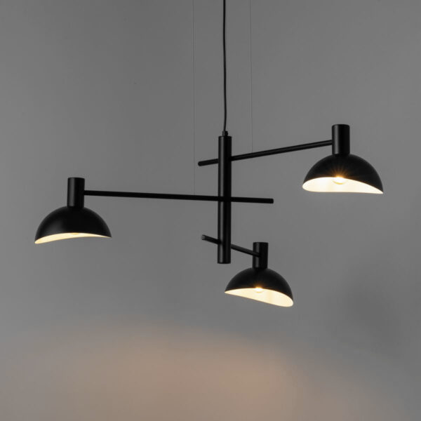 Lampa wisząca nowoczesna ARTIS 3 czarny, 3 × E14 – Sigma Lighting 40527