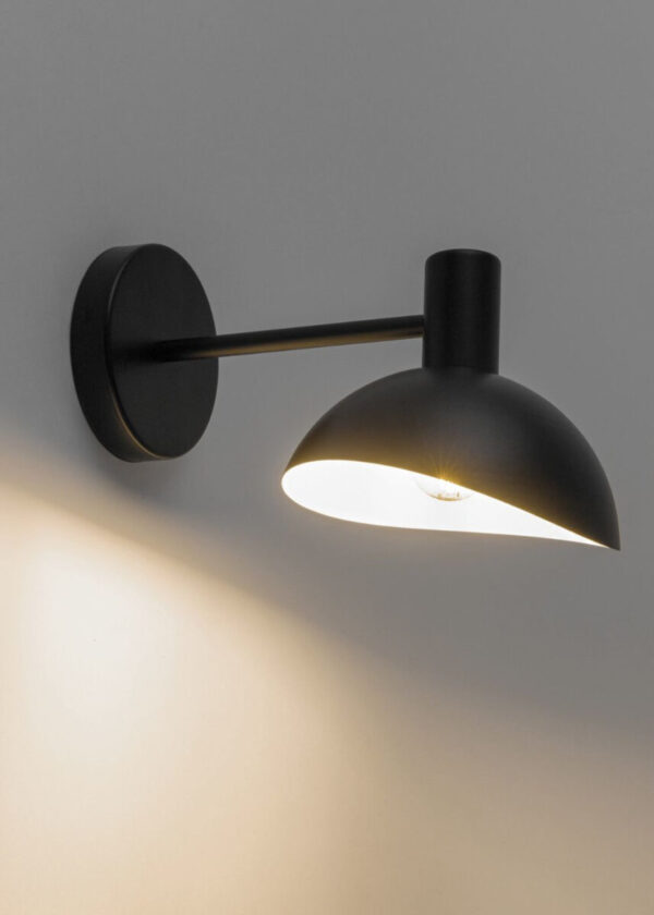 Kinkiet nowoczesny ARTIS czarny, 1 × E14 – Sigma Lighting 40533