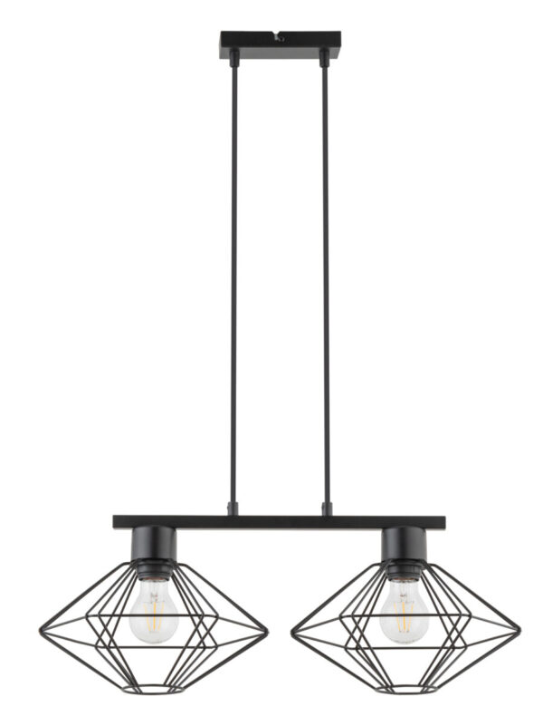 Lampa wisząca nowoczesna VARIO 2 czarny, 2 × E27 – Sigma Lighting 40558