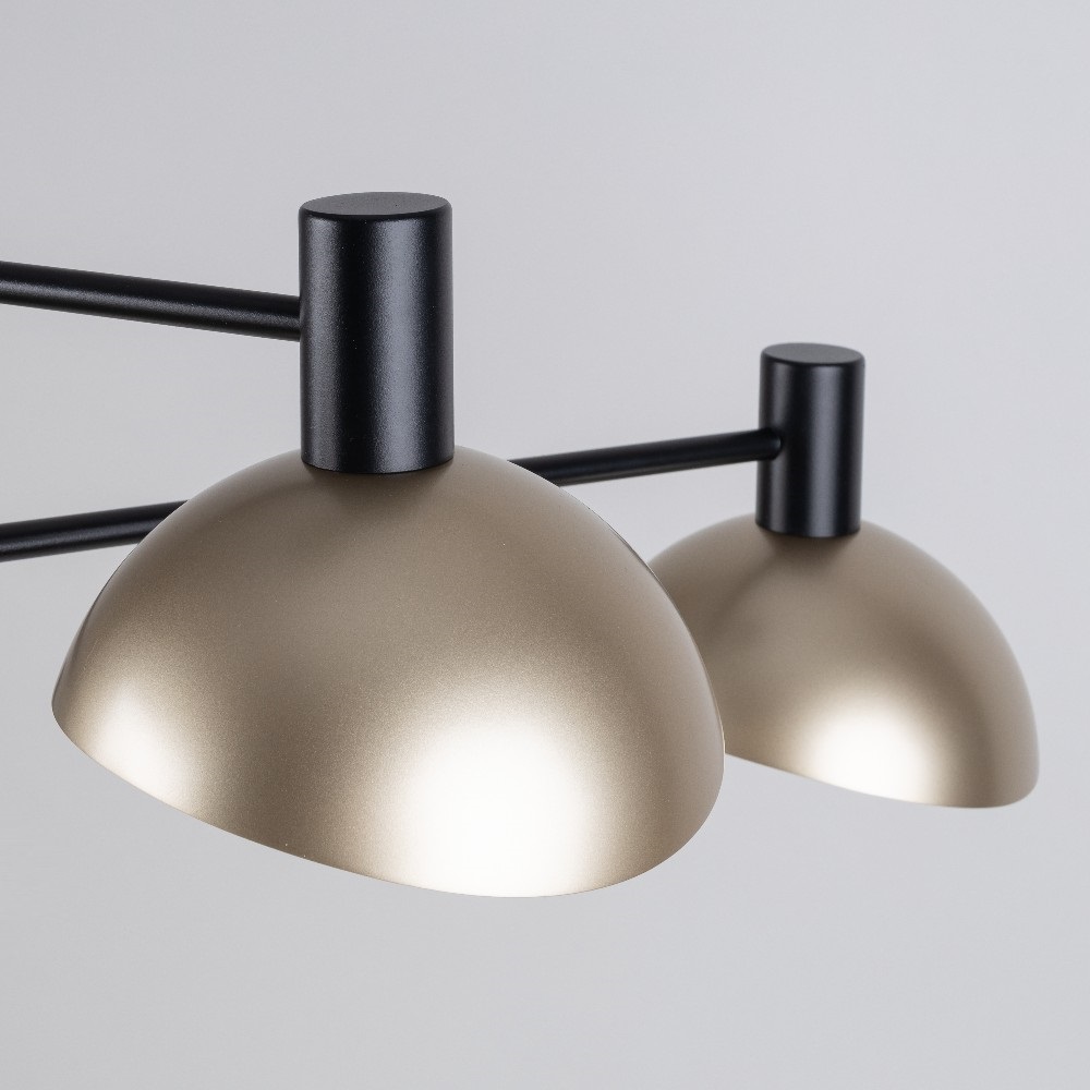 Lampa wisząca nowoczesna ARTIS 3 czarny/złoty, 3 × E14 – Sigma Lighting 40567 - obrazek 3