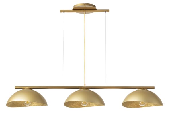 Lampa wisząca nowoczesna SOLAR 3 S złoty / klosz złoty, 3 × E27 – Sigma Lighting 40576