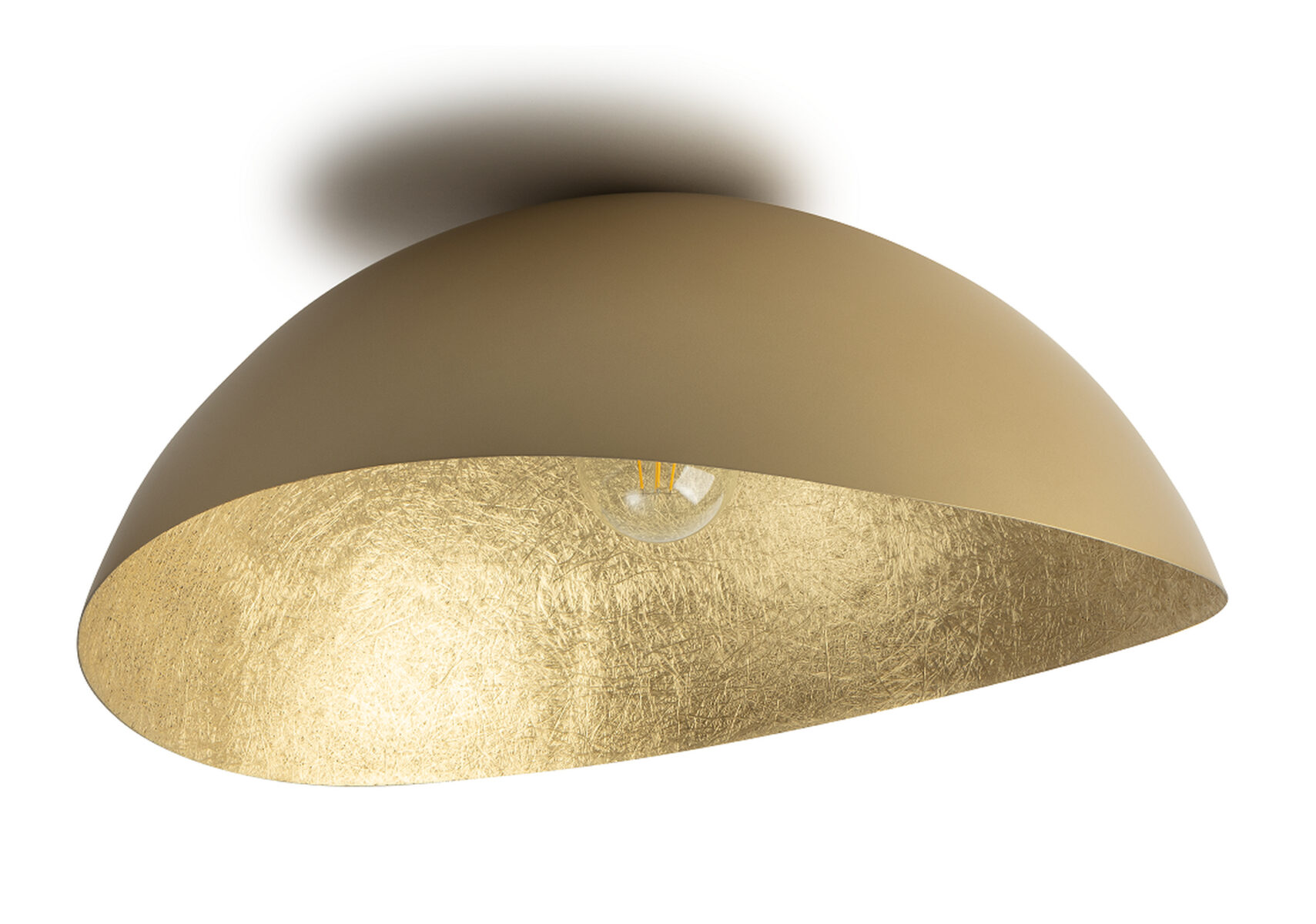 Plafon nowoczesny SOLARIS XL złoty, 1 × E27 – Sigma Lighting 40593