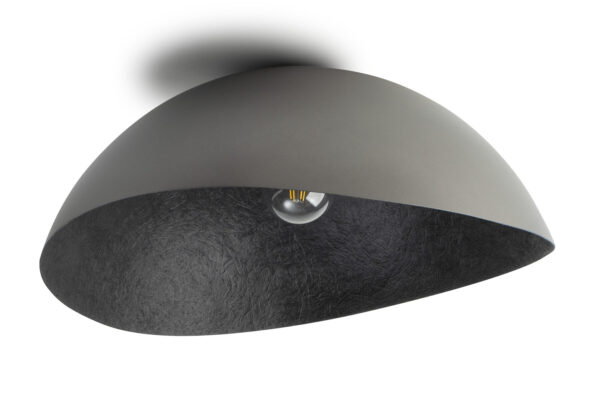 Plafon nowoczesny SOLARIS XL srebrny/czarny, 1 × E27 – Sigma Lighting 40628