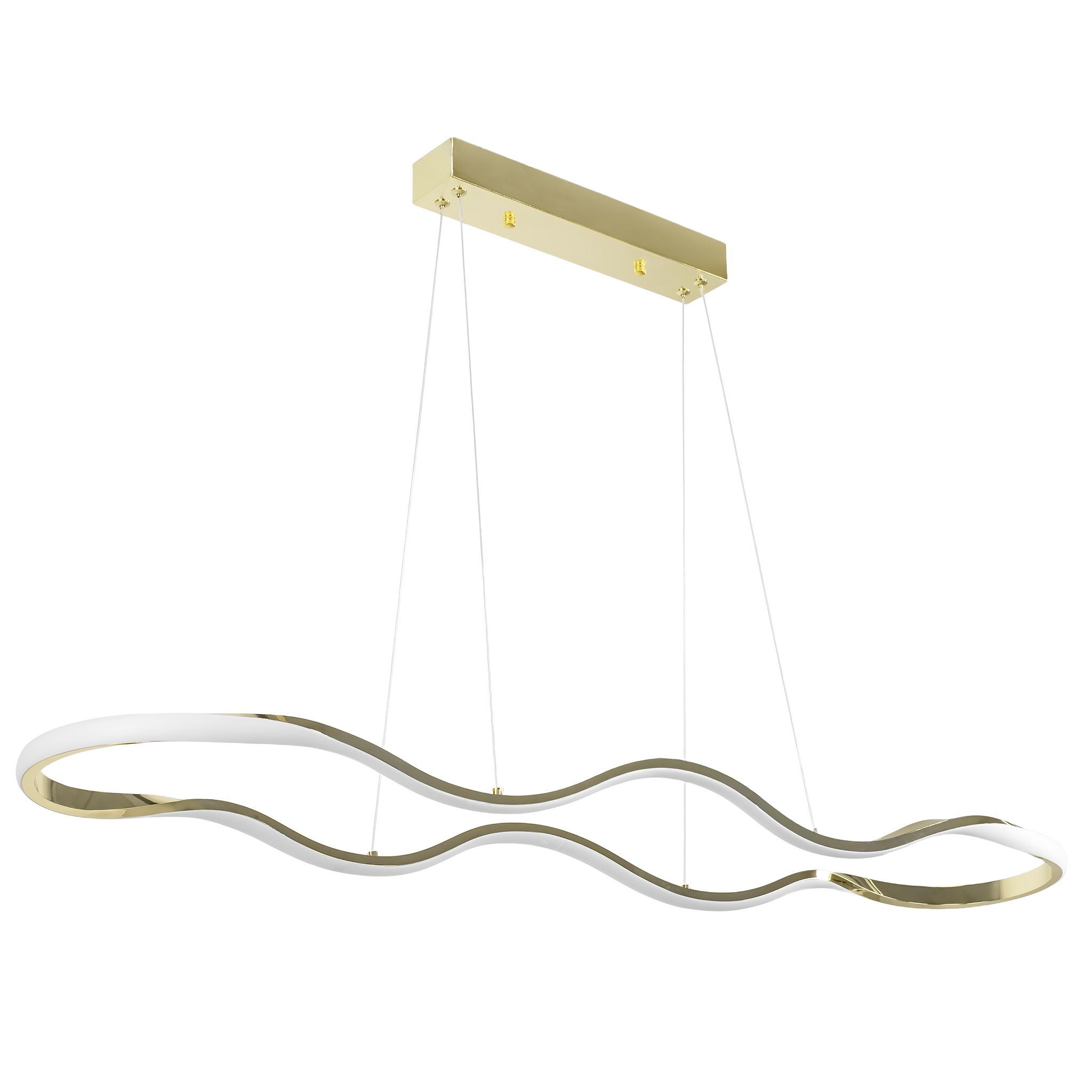 LAMPA SUFITOWA WISZĄCA LED LHJ028-CP 100cm Złota