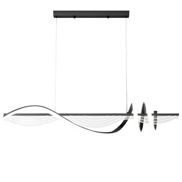 Lampa WISZĄCA LED LHJ041-CP 100 cm CZARNA