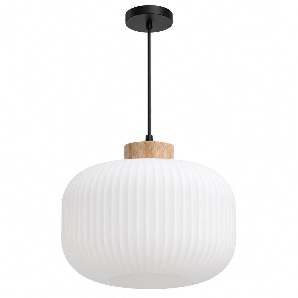 Lampa wisząca z białym kloszem APP1069-CP