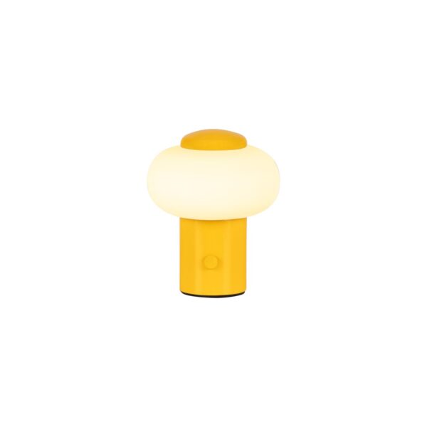 Lampa stołowa nowoczesna Lucide GUSTAV — żółta, LED 0.8 W, Ø 8 cm — 44520/01/34