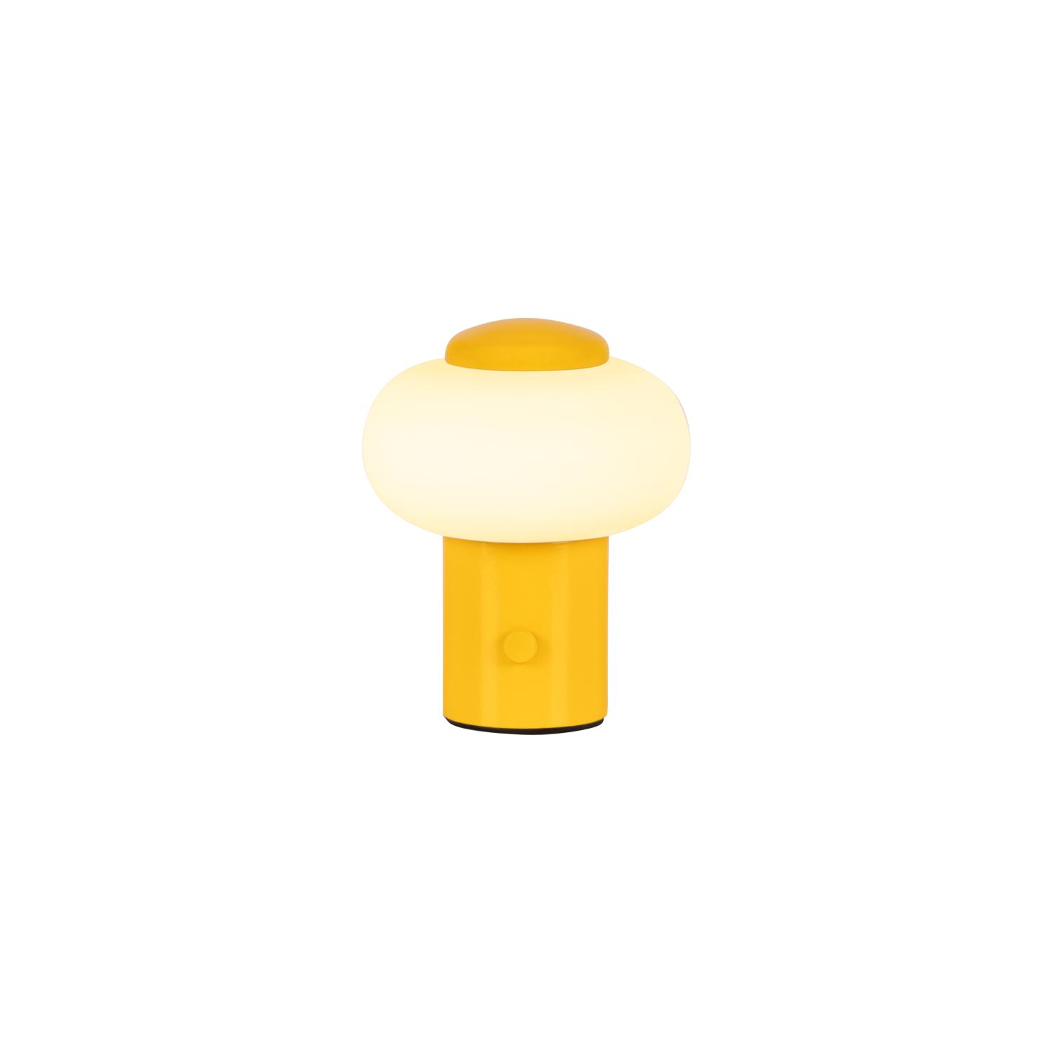 Lampa stołowa nowoczesna Lucide GUSTAV — żółta, LED 0.8 W, Ø 8 cm — 44520/01/34
