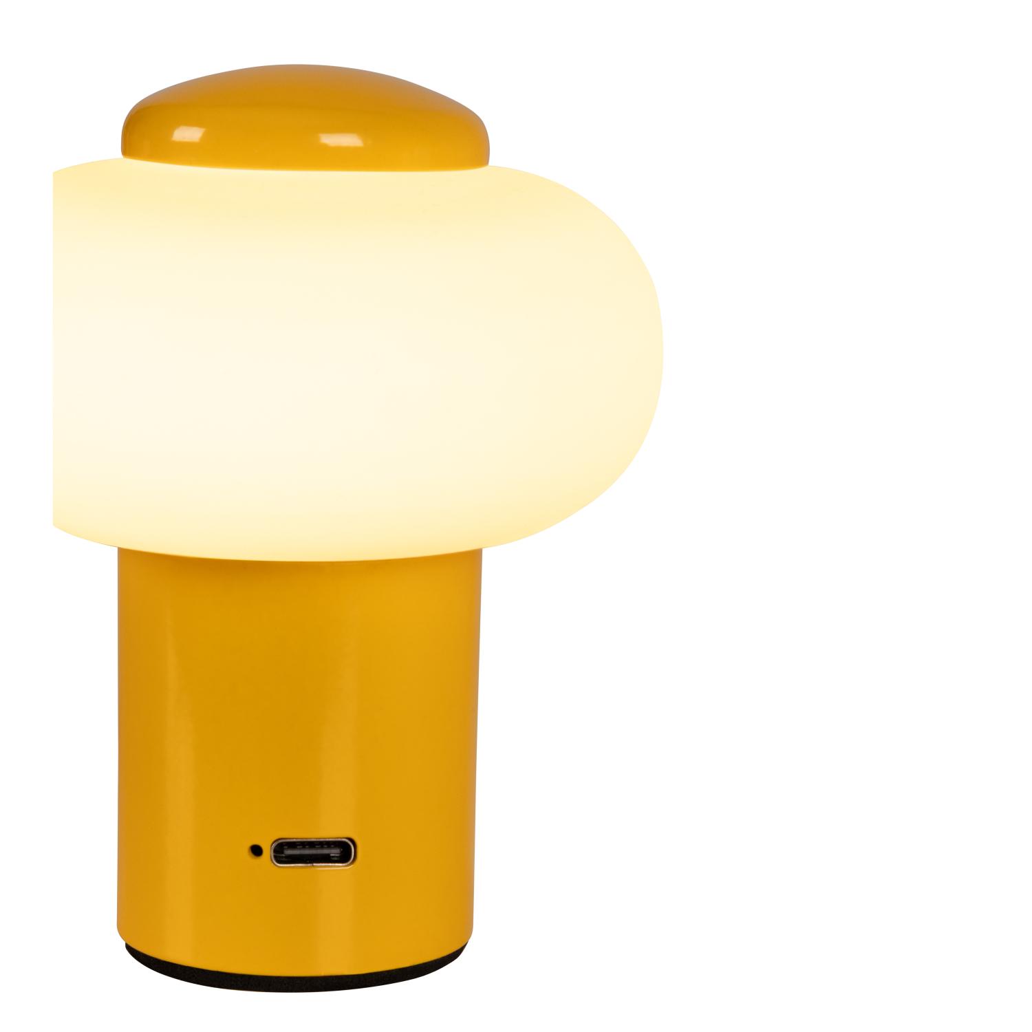 Lampa stołowa nowoczesna Lucide GUSTAV — żółta, LED 0.8 W, Ø 8 cm — 44520/01/34 - obrazek 7