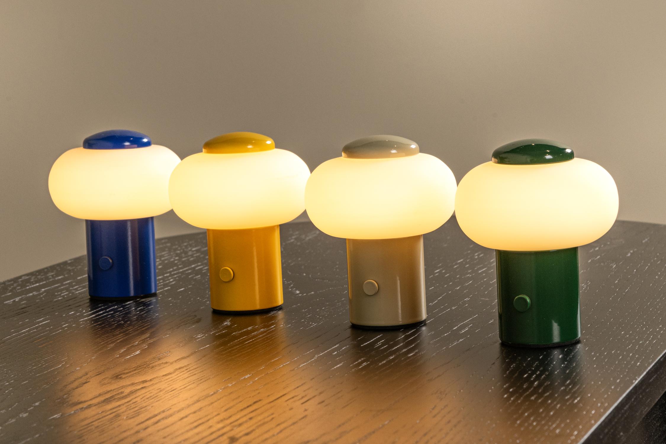 Lampa stołowa nowoczesna Lucide GUSTAV — żółta, LED 0.8 W, Ø 8 cm — 44520/01/34 - obrazek 5
