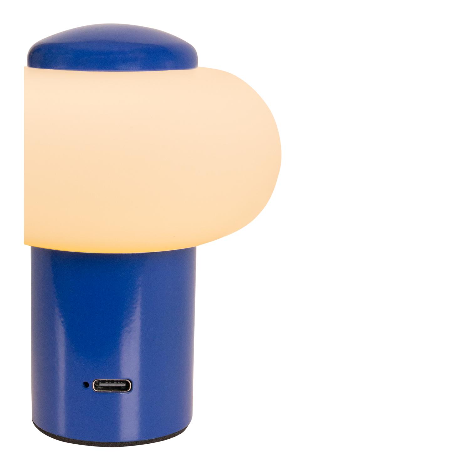 Lampa stołowa nowoczesna Lucide GUSTAV — niebieska, LED 0.8 W, Ø 8 cm — 44520/01/35 - obrazek 7