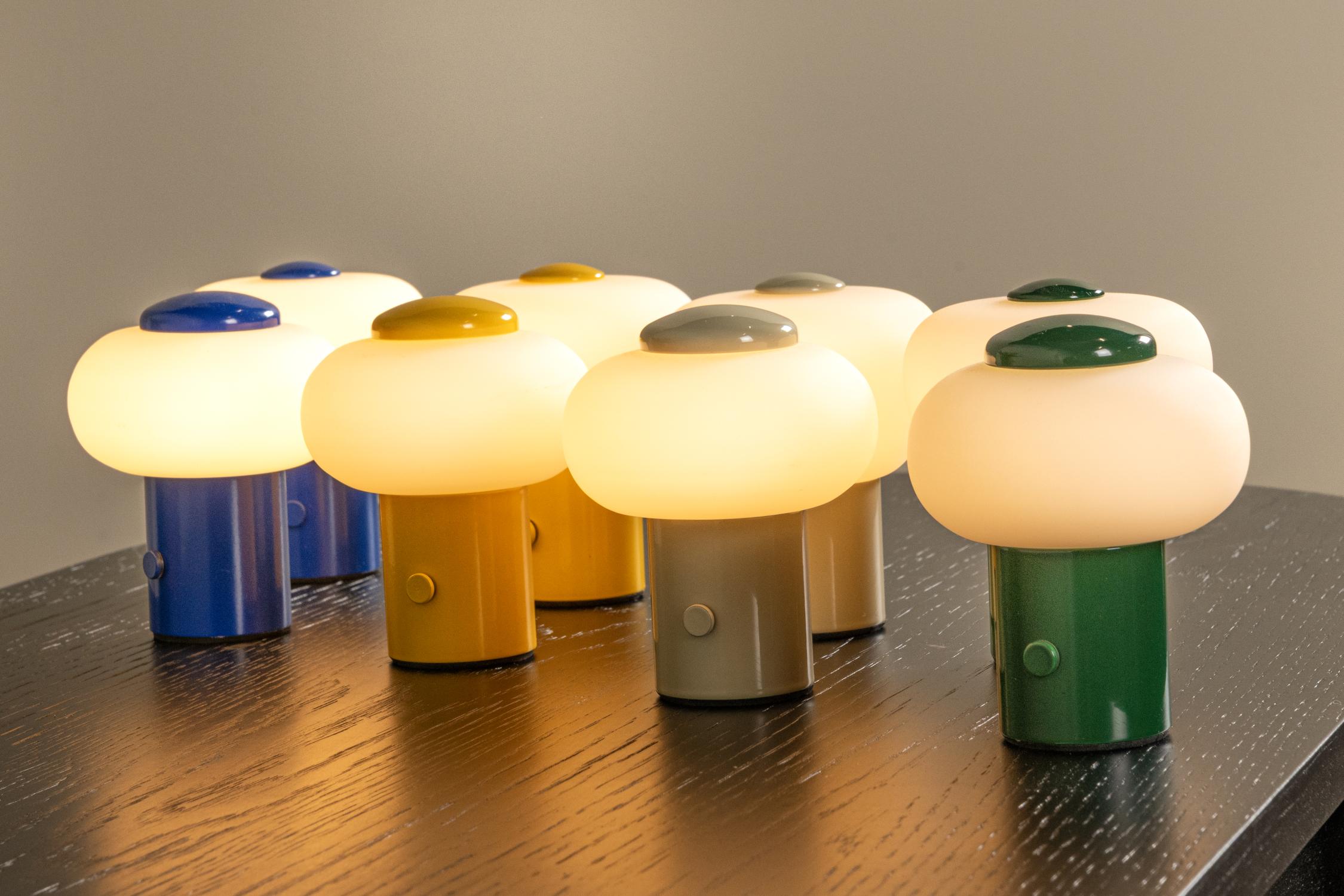 Lampa stołowa nowoczesna Lucide GUSTAV — niebieska, LED 0.8 W, Ø 8 cm — 44520/01/35 - obrazek 6