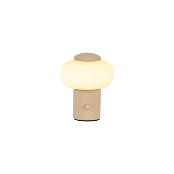 Lampa stołowa nowoczesna Lucide GUSTAV — kremowa, LED 0.8 W, Ø 8 cm — 44520/01/38