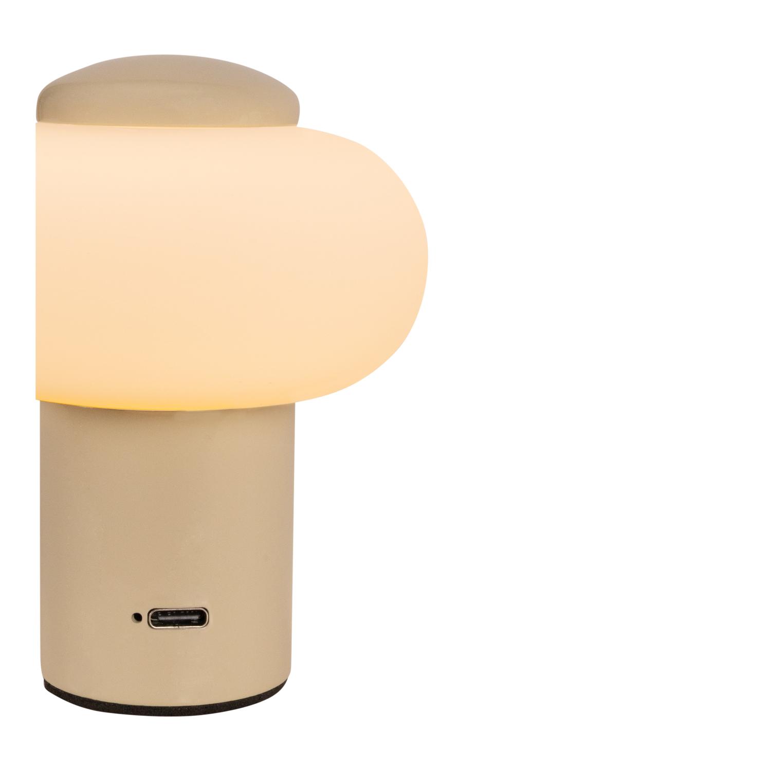 Lampa stołowa nowoczesna Lucide GUSTAV — kremowa, LED 0.8 W, Ø 8 cm — 44520/01/38 - obrazek 7