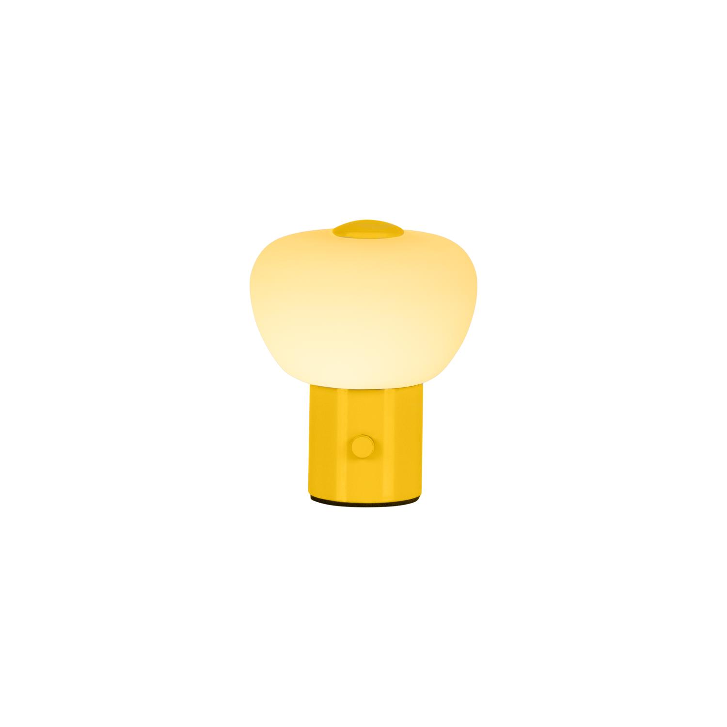 Lampa stołowa nowoczesna Lucide GUSTAV — żółta, LED 0.8 W, Ø 8 cm — 44521/01/34