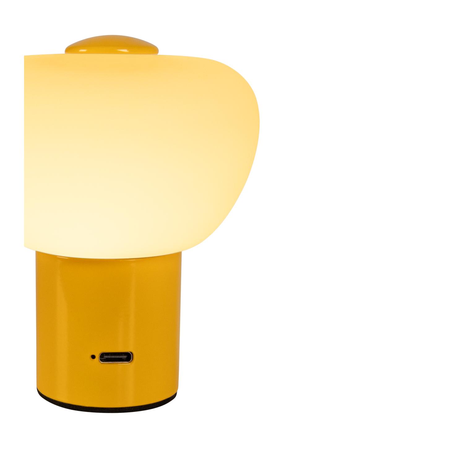 Lampa stołowa nowoczesna Lucide GUSTAV — żółta, LED 0.8 W, Ø 8 cm — 44521/01/34 - obrazek 6