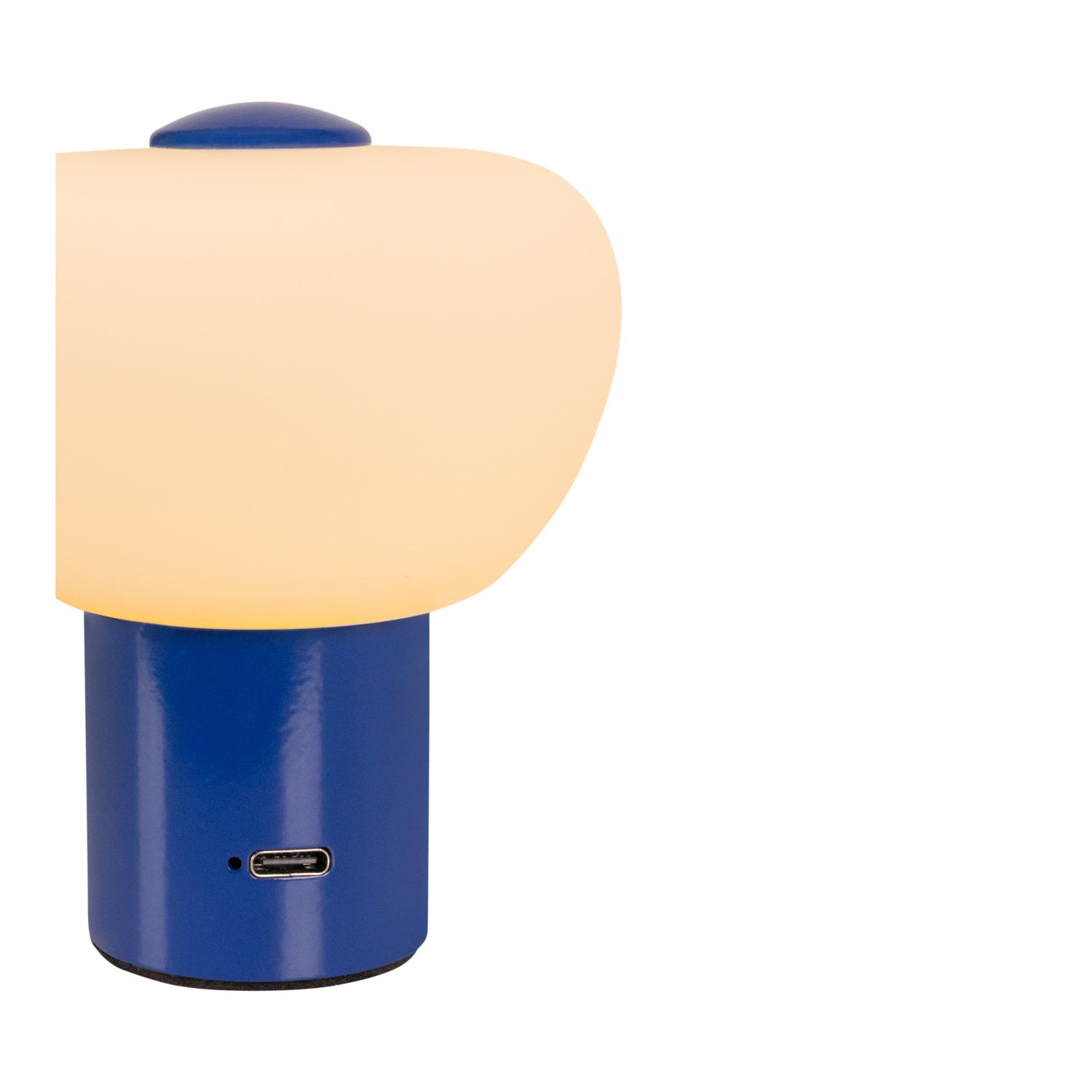 Lampa stołowa nowoczesna Lucide GUSTAV — niebieska, LED 0.8 W, Ø 8 cm — 44521/01/35 - obrazek 7