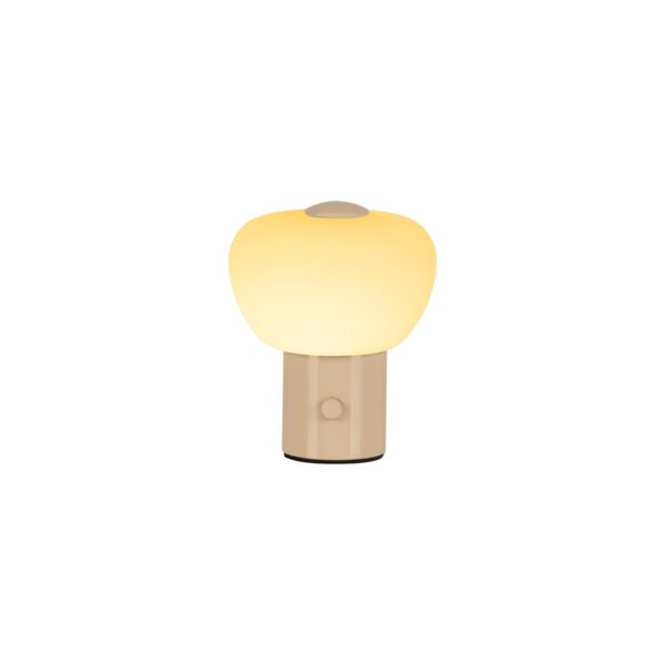 Lampa stołowa nowoczesna Lucide GUSTAV — kremowa, LED 0.8 W, Ø 8 cm — 44521/01/38