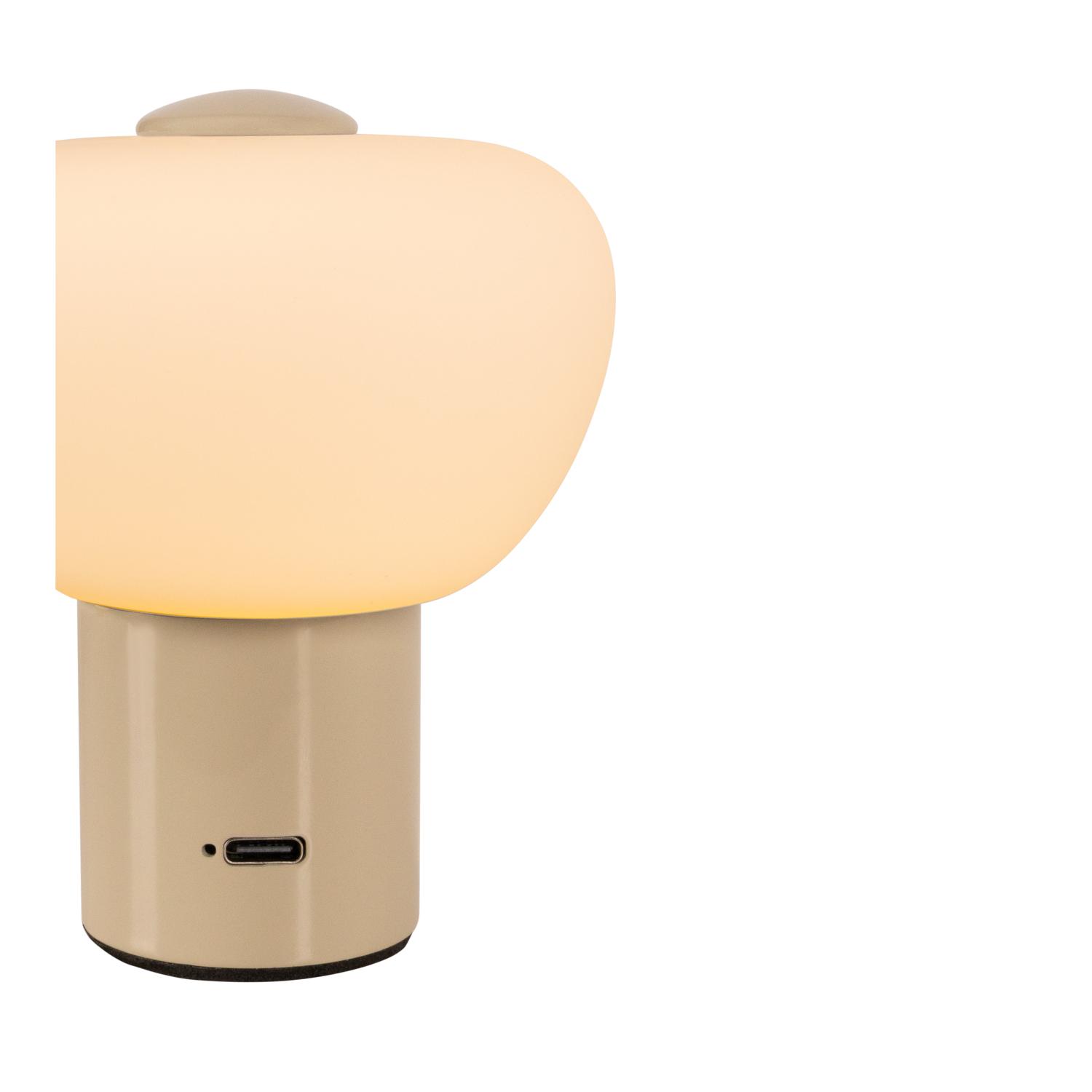 Lampa stołowa nowoczesna Lucide GUSTAV — kremowa, LED 0.8 W, Ø 8 cm — 44521/01/38 - obrazek 7