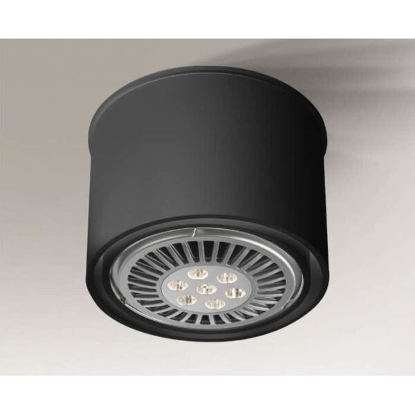 Lampa sufitowa nowoczesna Antigo MIKI – czarna, 1 × GX53 – 7017