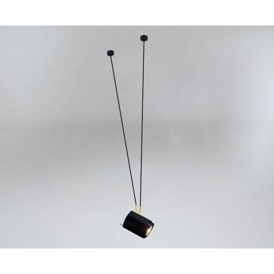 Lampa wisząca nowoczesna Antigo VIWIN 45 – czarna, GU10 – 9661