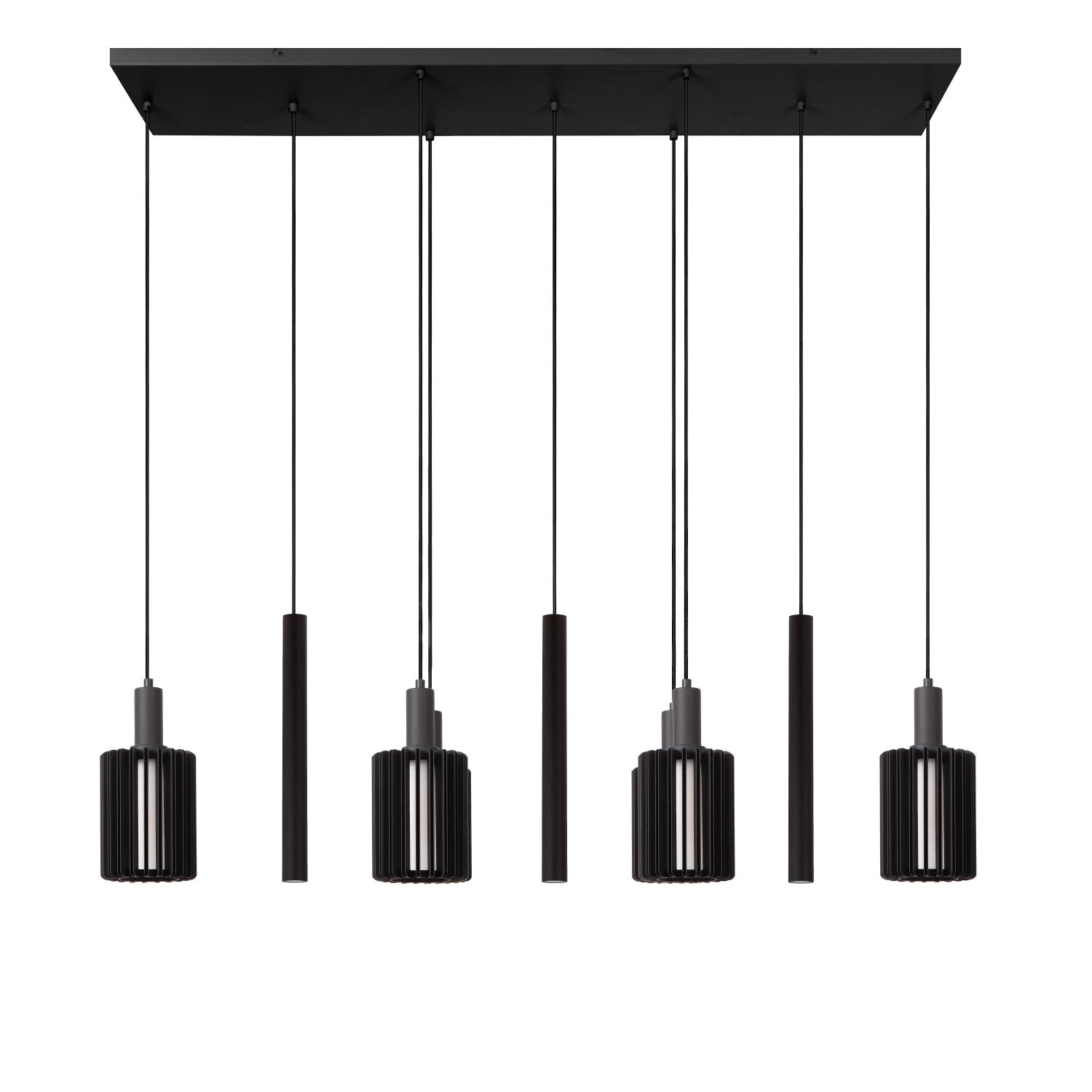 Lampa wisząca nowoczesna Lucide LAMBRES — czarna, E27 + GU10 — 45410/09/30 - obrazek 2