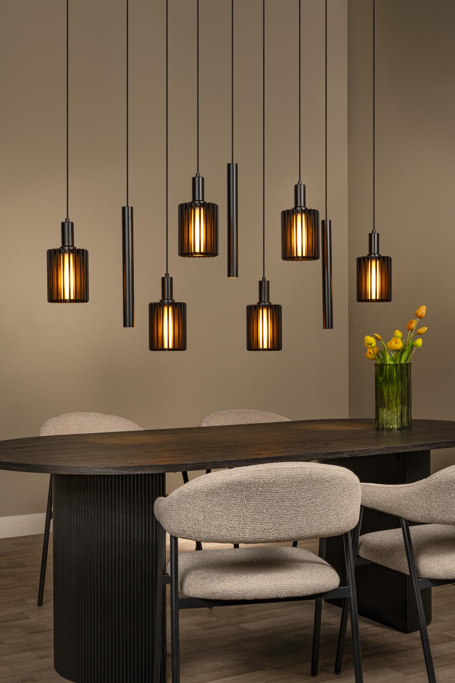 Lampa wisząca nowoczesna Lucide LAMBRES — czarna, E27 + GU10 — 45410/09/30 - obrazek 4