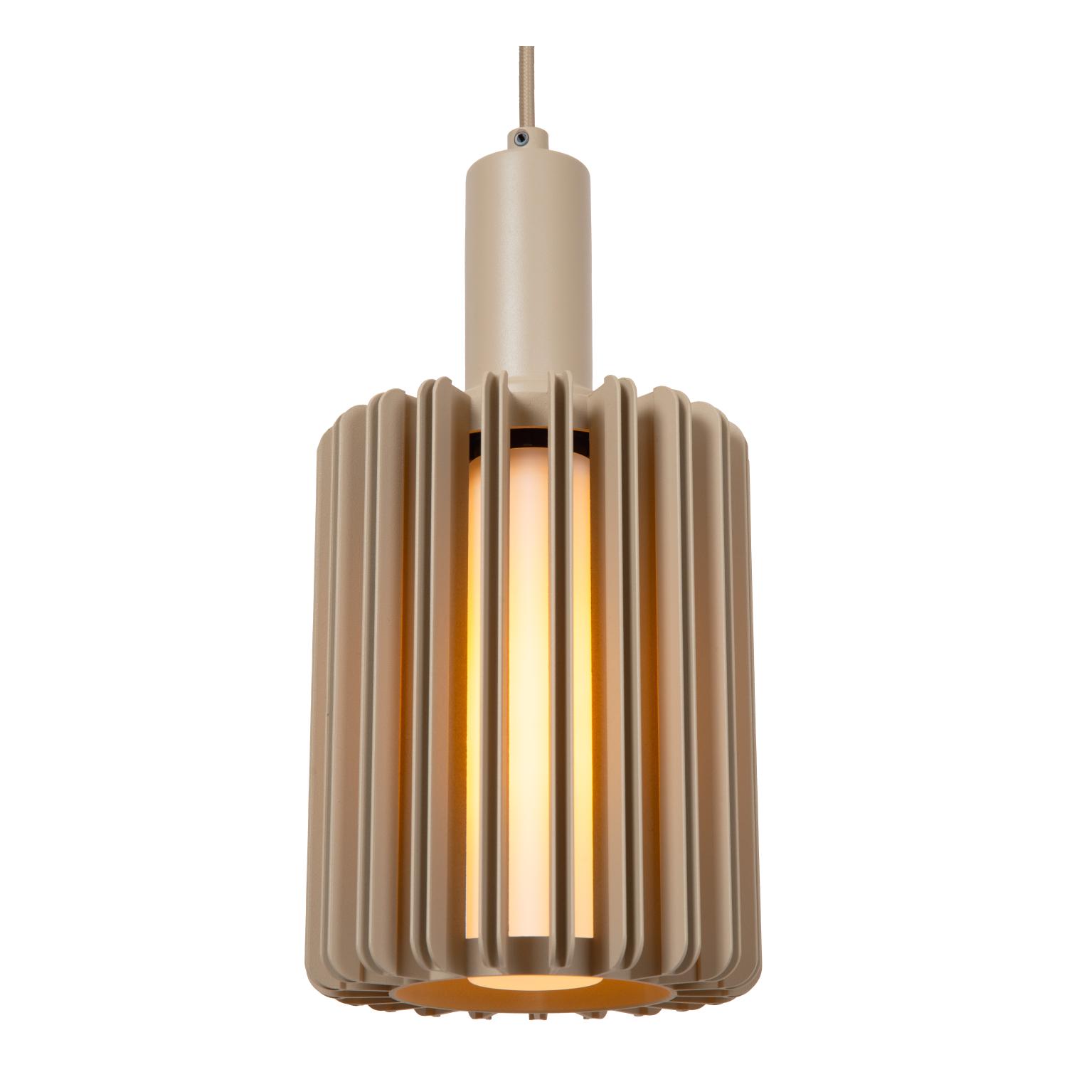 Lampa wisząca nowoczesna Lucide LAMBRES — beżowa, E27 + GU10 — 45410/09/41 - obrazek 3
