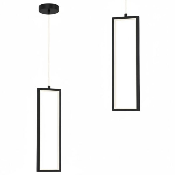 LAMPA SUFITOWA WISZĄCA LED LHJ083-1CP CZARNA