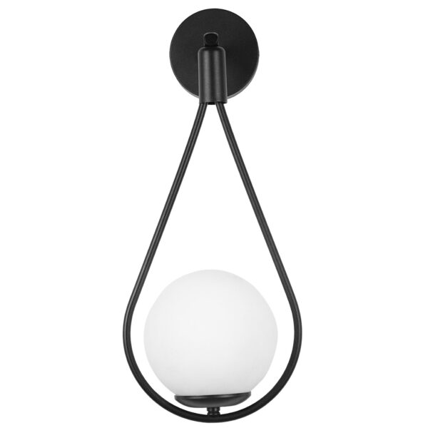 Kinkiet G093-1W Czarno Biały