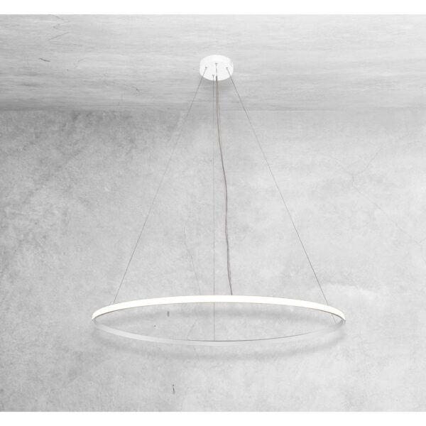 Lampa wisząca nowoczesna Antigo AGARI – biała, 3000 K, 57 cm – 5351