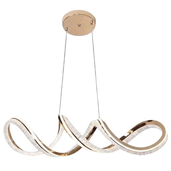 LAMPA SUFITOWA WISZĄCA G154-CP ZŁOTA